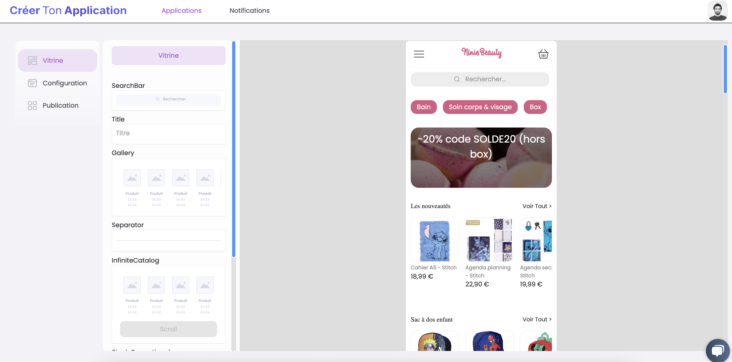 No-code app building