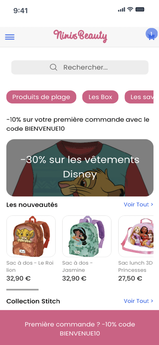 Application mobile Shopify